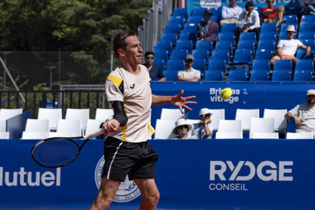 TENNIS : Open Sopra Steria - Lyon Villeurbanne 12 06 2026 Le belge Kimmer COPPEJANS affronte Daniel Elahi GALAN en 1 4 de finale du tournoi de tennis ATP, Tennis Herren Challenger Tour, Open Sopra Steria à Lyon-Villeurbanne, le 12 06 2026. Photo Sandrine Thesillat PsNewZ  Copyright: xSandrinexTHESILLATx