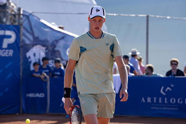 TENNIS : Open Sopra Steria - Lyon Villeurbanne 12 06 2026 Félix Balshaw affronte Clément Tabur lors du tournoi de tennis ATP, Tennis Herren Challenger Tour, Open Sopra Steria à Lyon-Villeurbanne, le 12 06 2026. Photo Sandrine Thesillat PsNewZ  Copyright: xSandrinexTHESILLATx