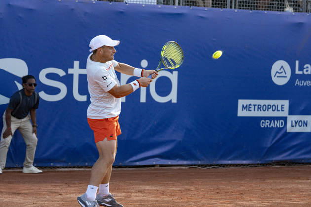 TENNIS : Open Sopra Steria - Lyon Villeurbanne 12 06 2026 Clément Tabur lors du tournoi de tennis ATP, Tennis Herren Challenger Tour, Open Sopra Steria à Lyon-Villeurbanne, le 12 06 2026. Photo Sandrine Thesillat PsNewZ  Copyright: xSandrinexTHESILLATx