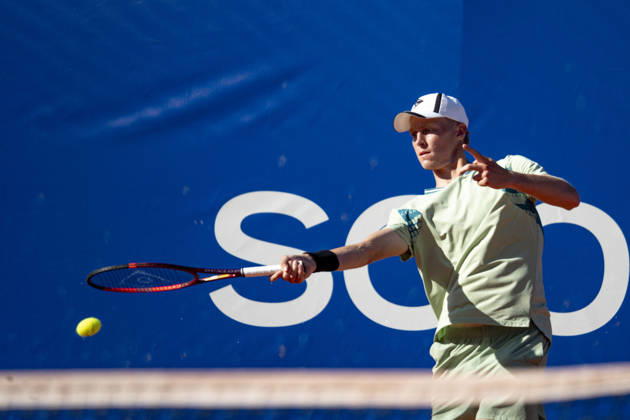 TENNIS : Open Sopra Steria - Lyon Villeurbanne 12 06 2026 Félix Balshaw affronte Clément Tabur lors du tournoi de tennis ATP, Tennis Herren Challenger Tour, Open Sopra Steria à Lyon-Villeurbanne, le 12 06 2026. Photo Sandrine Thesillat PsNewZ  Copyright: xSandrinexTHESILLATx