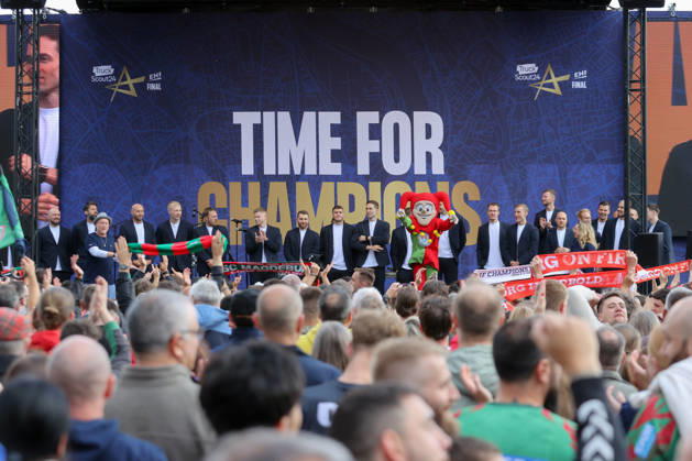 12 06 2026, xtgx,Handball, EHF Champions League, Opening Party v l Team of SC Magdeburg Cologne
