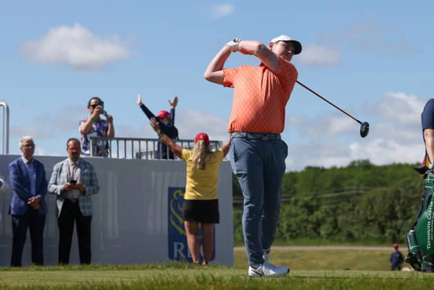 June 12, 2026: Robert MacIntyre tees off in the second round of the RBC Canadian Open held at TPC Toronto at Osprey Valley in Caledon Ontario, Canada. CSM PGA, Golf Herren 2026: RBC Canadian Open Jun 12  - ZUMAc04_ 20260612_zma_c04_020 Copyright: xDanielxLeax