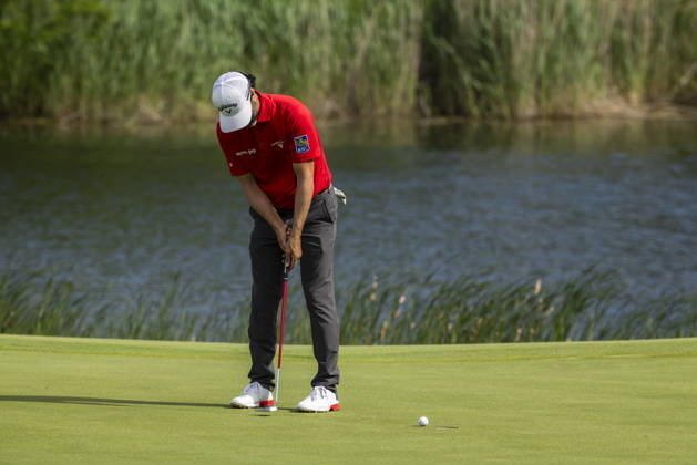 June 12, 2026, Caledon, On, Canada: Adam Hadwin, of Moose Jaw, Sask., putts on the eighteenth hole during the second round of the RBC Canadian Open in Caledon, Ont., on Friday, June 12, 2026. Canada News - June 12, 2026  - ZUMAc35_ 20260612_zaf_c35_093 Copyright: xNickxIwanyshynx