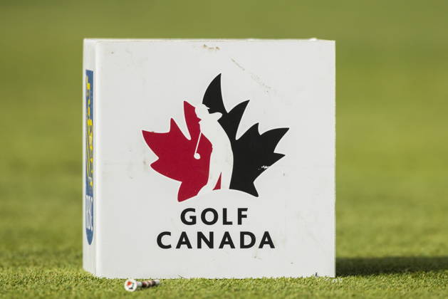 June 12, 2026, Caledon, On, Canada: The Golf Canada logo is seen on the tee box during the second round of the RBC Canadian Open in Caledon, Ont., on Friday, June 12, 2026. Canada News - June 12, 2026  - ZUMAc35_ 20260612_zaf_c35_105 Copyright: xNickxIwanyshynx