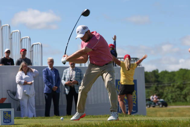 June 12, 2026: Alex Fitzpatrick tees off during the RBC Canadian Open held at TPC Toronto at Osprey Valley in Caledon Ontario, Canada. CSM Caledon Canada - ZUMAc04_ 20260612_zma_c04_026 Copyright: xDanielxLeax