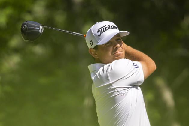 June 12, 2026, Caledon, On, Canada: American John VanDerLaan tees off on the eighth hole during the second round of the RBC Canadian Open in Caledon, Ont., on Friday, June 12, 2026. Canada News - June 12, 2026  - ZUMAc35_ 20260612_zaf_c35_111 Copyright: xNickxIwanyshynx