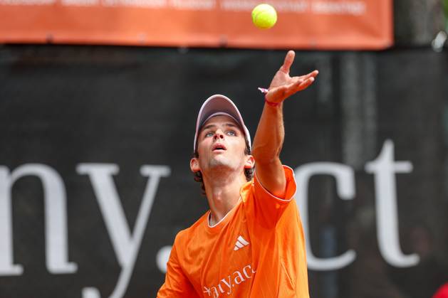 13.June. 2026 – TENNIS – Vienna Tennis Association (WTV) Final Four Noel Ladwig (GER) serving action close up VIENNA Better Tennis Center Alt Erlaa ,Vienna Vienna Better Tennis Center Alt Erlaa AUSTRIA