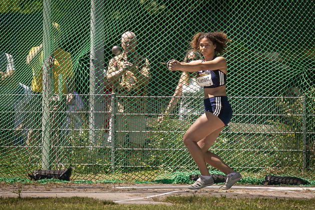 MANNHEIM, GERMANY - JUNE 13, 2026 : Nova Queen Kienast (GER Berlin Athletics Capital Club) competing in the women’s U20 hammer throw during the Juniorengala 2026 at Michael-Hoffmann-Stadion on June 13, 2026 in Mannheim, Germany. Baden-Wuerttemberg Germany Copyright: xAxelxKohringx