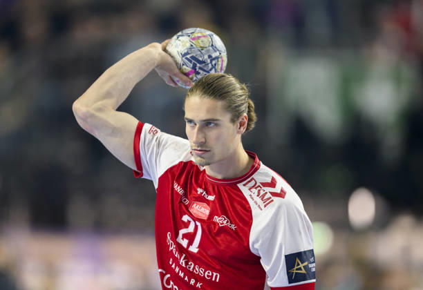 Juri Knorr AH action semi-final Aalborg Handbold AH vs Barca, on 13 06 2026 Men Handball EHF Champions League Final4 2026, from 13 06 14 06 2026 in Cologne Germany Lanxess Arena