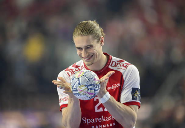 Juri Knorr AH action semi-final Aalborg Handbold AH vs Barca, on 13 06 2026 Men Handball EHF Champions League Final4 2026, from 13 06 14 06 2026 in Cologne Germany Lanxess Arena