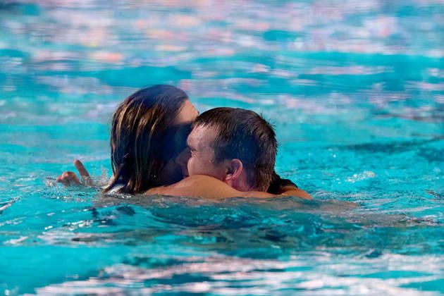 Zodiac CNAB players celebrate after winning the European Aquatics Men™s Water polo, Wasserball Champions League gold‘medal match against Pro Recco at the National Pool, Tal‘Qroqq, Malta, on 13 June 2026. Zodiac CNAB v Pro Recco - Men™s Water Polo Men Champions League 2026 Final; EA_CL_2026_MLT
