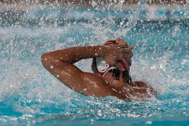 Unai Rubio Aguirre, goalkeeper of Zodiac CNAB reacts in celebration after winning the European Aquatics Men™s Water polo, Wasserball Champions League gold‘medal match against Pro Recco at the National Pool, Tal‘Qroqq, Malta, on 13 June 2026. Zodiac CNAB v Pro Recco - Men™s Water Polo Men Champions League 2026 Final; EA_CL_2026_MLT