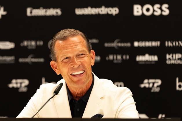 Stuttgart, GERMANY - June 14: Daniel Grieder (CEO Hugo Boss AG) during the closing Pressconference at BOSS OPEN 2026, Tennisanlage Weissenhof on June 14, 2026 in Stuttgart, Germany. Baden-Württemberg Germany Copyright: xTimoxSteinx