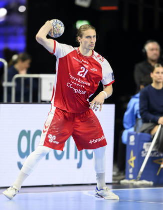 Juri Knorr AH action semi-final Aalborg Handbold AH vs Barca, on 13 06 2026 Men Handball EHF Champions League Final4 2026, from 13 06 14 06 2026 in Cologne Germany Lanxess Arena