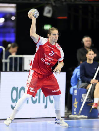 Juri Knorr AH action semi-final Aalborg Handbold AH vs Barca, on 13 06 2026 Men Handball EHF Champions League Final4 2026, from 13 06 14 06 2026 in Cologne Germany Lanxess Arena
