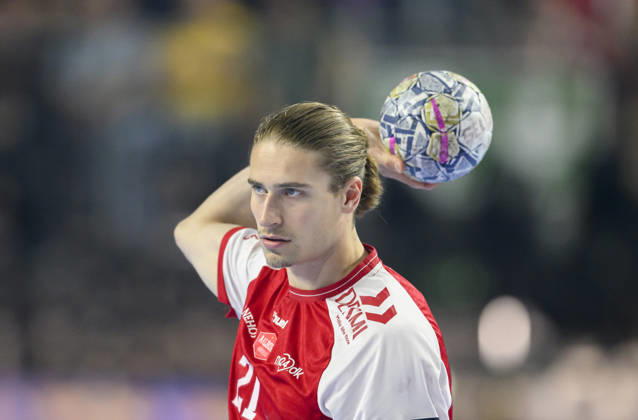 Juri Knorr AH action semi-final Aalborg Handbold AH vs Barca, on 13 06 2026 Men Handball EHF Champions League Final4 2026, from 13 06 14 06 2026 in Cologne Germany Lanxess Arena