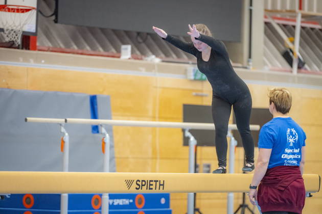 The Special Olympics National Games start on Monday 15 6 2026 in Saarland The free training sessions for gymnasts in rhythmic gymnastics and apparatus gymnastics start in the Kreisspoethalle Dillingen bub