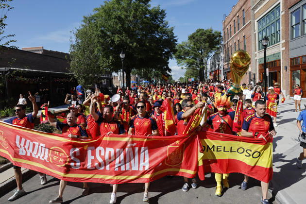 Fußball, FIFA WM 2026, Spanien Fans in Atlanta