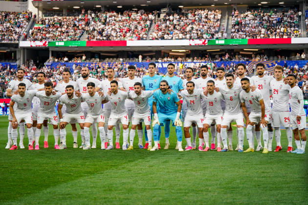 USA Soccer 2026 FIFA World Cup Group Stage Group G Iran vs. New Zealand SoFi Stadium Inglewood, Los Angeles County, California Team photo of Iran, wide shot,detected_source_language Copyright: xJOERANxSTEINSIEKx