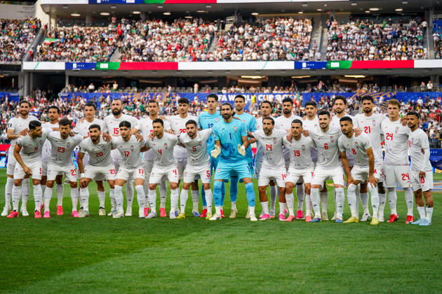 USA Soccer 2026 FIFA World Cup Group Stage Group G Iran vs. New Zealand SoFi Stadium Inglewood, Los Angeles County, California Team photo of Iran, wide shot,detected_source_language Copyright: xJOERANxSTEINSIEKx