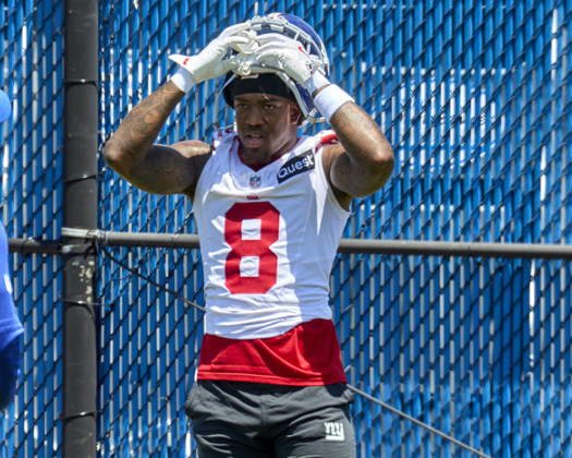 New York Giants safety Jevon Holland (8) during minicamp held at the Quest Diagnostics Training Center in East Rutherford, New Jersey. CSM NFL, American Football Herren, USA 2026: NY Giants Minicamp June 09  - ZUMAc04_ 20260616_zma_c04_010 Copyright: xDuncanxWilliamsx