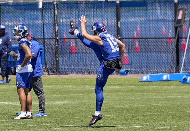 New York Giants punter Jordan Stout (15) during minicamp held at the Quest Diagnostics Training Center in East Rutherford, New Jersey. CSM NFL, American Football Herren, USA 2026: NY Giants Minicamp June 09  - ZUMAc04_ 20260616_zma_c04_013 Copyright: xDuncanxWilliamsx