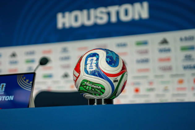 2026 FIFA World Cup, Group K, Match 1, Portugal vs. DR Congo, June 17, 2026, at NRG Stadium in Houston, Texas; press conference with Bruno Fernandes and Roberto Martinez; Trionda Ball,detected_source_language Copyright: xBahhoxKarax