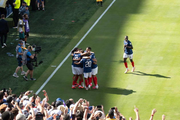 June 16, 2026, East Rutherford, New Jersey, USA: France s BRADLEY BARCOLA scores in the second half as France defeats Senegal 3-1 at FIFA World Cup, WM, Weltmeisterschaft, Fussball 2026 Group 1 match at New York New Jersey Stadium on June 16, 2026 in East Rutherford, New Jersey. East Rutherford USA - ZUMAb148 20260616_zap_b148_001 Copyright: xBryanxSmithx