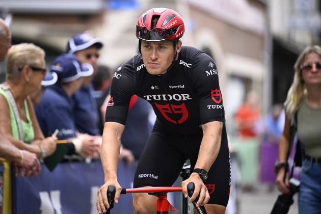 Baloise Belgium Tour 2026 Stage 1 SCHERPENHEUVEN-ZICHEM, BELGIUM - JUNE 17 : De Kleijn Arvid (NED) of Tudor Pro Cycling Team during stage 1 of the 95th edition of Baloise Tour of Belgium an UCI ProSeries 2.Pro cycling road race stage for Men Elite of 187.9 km with start in Scherpenheuven-Zichem and finish in Scherpenheuven-Zichem on June 17, 2026 in Scherpenheuven-Zichem, Belgium, 17 06 2026 ( Motordriver Stephan Boone - Scherpenheuven-Zichem Belgium  Copyright: xTomasxSiskx