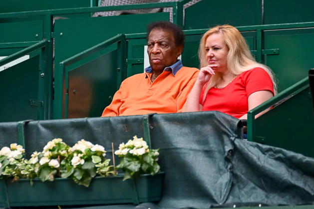Tennis, ATP-Turnier in Halle, Westfalen, Roberto Blanco zu Gast