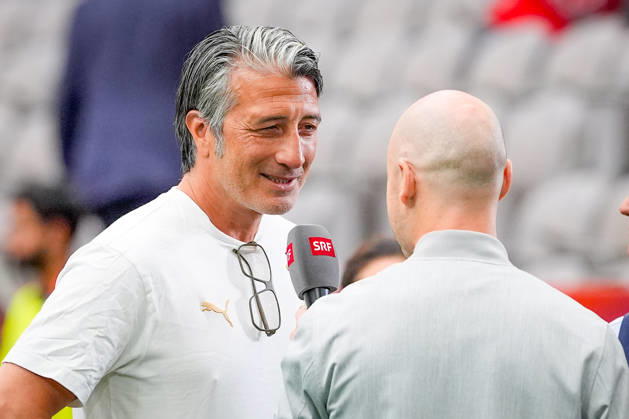 Canada Soccer 2026 FIFA World Cup Group Stage Switzerland vs. Canada BC Place Stadium Vancouver, British Columbia Murat Yakin, Coach, Switzerland TV Interview SRF Copyright: xJOERANxSTEINSIEKx
