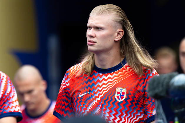 June 26, 2026; Foxborough, Massachusetts, USA; Norway forward Erling Haaland (9) ahead of a FIFA World Cup, WM, Weltmeisterschaft, Fussball 2026 Group I match between Norway and France at Boston Stadium. (c) CSM - ZUMAc04_ 20260626_zma_c04_321 Copyright: xBurtxGranofskyx