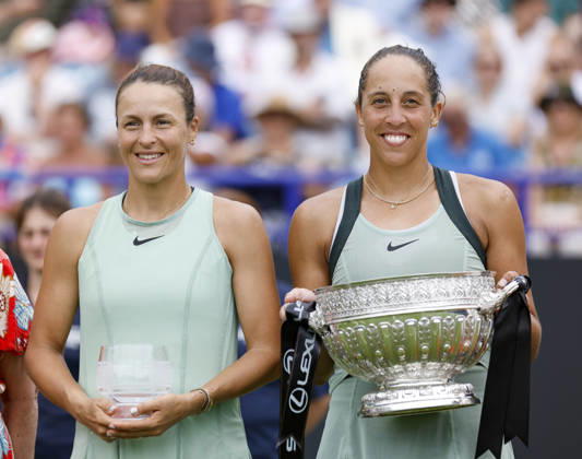 Tennis, WTA-Turnier in Eastbourne, Finale, Tatjana Maria - Madison Keys