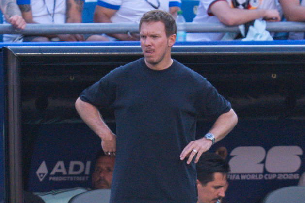 2026 FIFA World Cup, Round of 32, Germany vs. Paraguay, June 29, 2026, Boston Stadium Julian Nagelsmann Germany dissatisfied, unhappy, sad, angry, disappointed Copyright: xBahhoxKarax