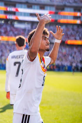 2026 FIFA World Cup, Round of 32, Germany vs. Paraguay, June 29, 2026, Boston Stadium Goal to make it 1–1 by Kai Havertz (Germany), Aleksandar Pavlovic (Germany), Leroy Sané (Germany), Jonathan Tah (Germany), Joshua Kimmich (Germany), Nathaniel Brown (Germany) Copyright: xBahhoxKarax