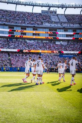 2026 FIFA World Cup, Round of 32, Germany vs. Paraguay, June 29, 2026, Boston Stadium Goal to make it 1–1 by Kai Havertz (Germany), Aleksandar Pavlovic (Germany), Leroy Sané (Germany), Jonathan Tah (Germany), Joshua Kimmich (Germany) Copyright: xBahhoxKarax