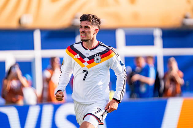 2026 FIFA World Cup, Round of 32, Germany vs. Paraguay, June 29, 2026, Boston Stadium: Kai Havertz scores the 1-1 goal for Germany Copyright: xBahhoxKarax