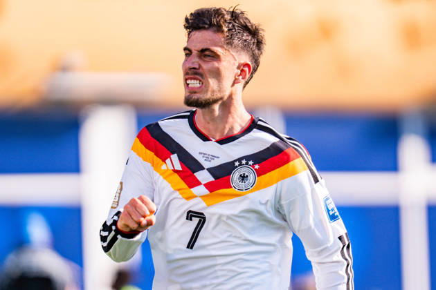 2026 FIFA World Cup, Round of 32, Germany vs. Paraguay, June 29, 2026, Boston Stadium: Kai Havertz scores the 1-1 goal for Germany Copyright: xBahhoxKarax