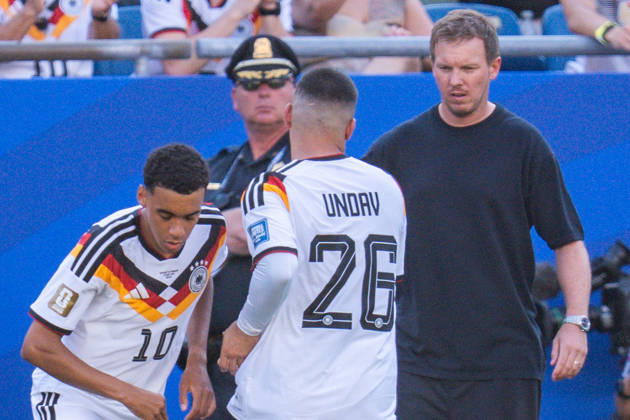 2026 FIFA World Cup, Round of 32, Germany vs. Paraguay, June 29, 2026, Boston Stadium Julian Nagelsmann (Germany) Jamal Musiala (Germany) Deniz Undav (Germany) Copyright: xBahhoxKarax