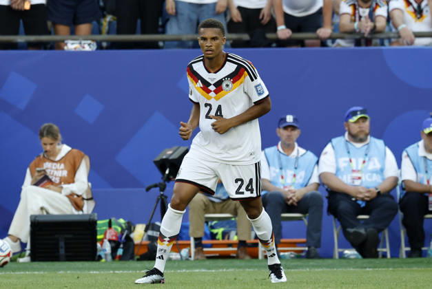 FOXBOROUGH, MA - JUNE 29: Malick Thiaw 24 of Germany during a FIFA World Cup, WM, Weltmeisterschaft, Fussball 2026 Round of 32 match between Germany and Paraguay on June 29, 2026 at Boston Stadium in Foxborough, Massachusetts. (Photo by Fred Kfoury III Icon Sportswire) SOCCER: JUN 29 FIFA World Cup 26 Round of 32 - Germany v Paraguay EDITORIAL USE ONLY Icon482260629169