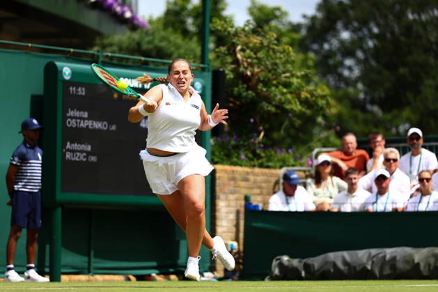 Jelena Ostapenko during her second round match Wimbledon Tennis Championships, Day 3, The All England Lawn Tennis and Croquet Club, London, UK - 01 Jul 2026London The All England Lawn Tennis and United Kingdom  Copyright: xJamesxMarsh Shutterstockx 16970329ac