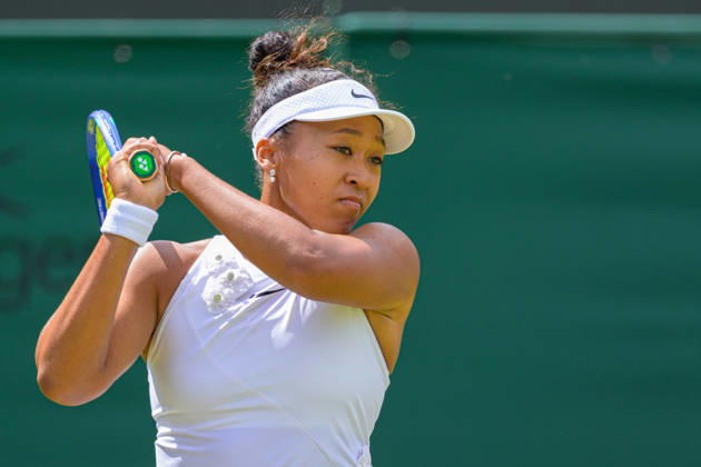 Day Three: The Championships - Wimbledon 2026 LONDON, ENGLAND JULY 01 - Naomi Osaka of Japan during Ladies Single Second Round at The Wimbledon Lawn Tennis Championship at Wimbledon on July 01, 2026 in London, England. (Photo by Keeran Marquis) Copyright: xKeeranxMarquis Fotoarena SPPx Sportspressphoto_SPR181690
