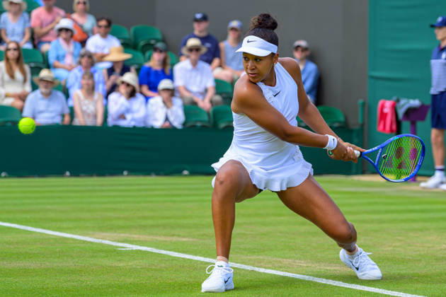Day Three: The Championships - Wimbledon 2026 LONDON, ENGLAND JULY 01 - Naomi Osaka of Japan during her Ladies Single Second Round at The Wimbledon Lawn Tennis Championship at Wimbledon on July 01, 2026 in London, England. (Photo by Keeran Marquis) Copyright: xKeeranxMarquis Fotoarena SPPx Sportspressphoto_SPR181697