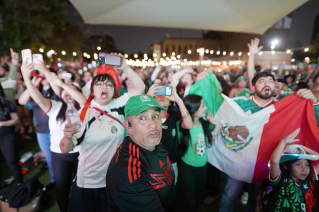 Mexico defeated Ecuador 2–0, marking their first victory in a decisive match in 40 years Fans of the Mexican national team, Nationalteam gathered to support the team and celebrate the World Cup victory over Ecuador. Los Angeles California United States Copyright: AlbertoxSibaja