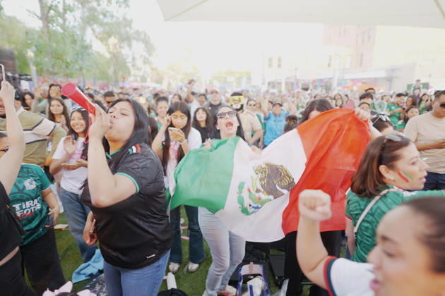 Mexico defeated Ecuador 2–0, marking their first victory in a decisive match in 40 years Fans of the Mexican national team, Nationalteam gathered to support the team and celebrate the World Cup victory over Ecuador. Los Angeles California United States Copyright: AlbertoxSibaja
