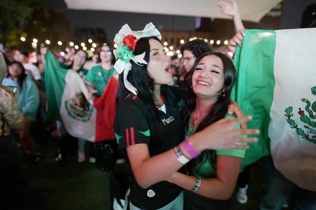 Mexico defeated Ecuador 2–0, marking their first victory in a decisive match in 40 years Fans of the Mexican national team, Nationalteam gathered to support the team and celebrate the World Cup victory over Ecuador. Los Angeles California United States Copyright: AlbertoxSibaja