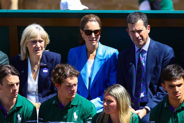 Tennis, Wimbledon, Tag 4, Prinzessin Kate auf der Tribüne
