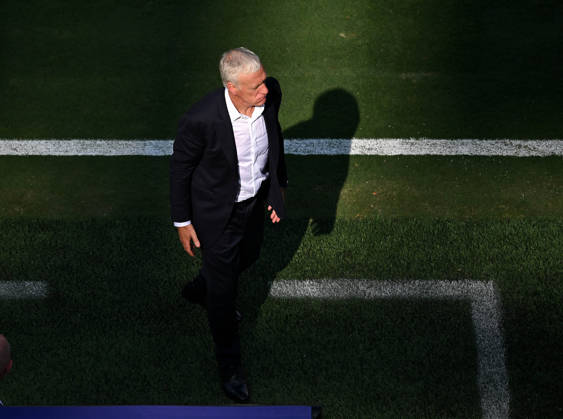 June 30, 2026, East Rutherford, New Jersey, USA: France s head coach Didier Deschamps reacts during the 2026 World Cup round of 32 football match between France and Sweden at New York New Jersey MetLife Stadium in East Rutherford, United States, on June 30, 2026. East Rutherford USA - ZUMAs337 20260630_znp_s337_055 Copyright: xGentxShkullakux