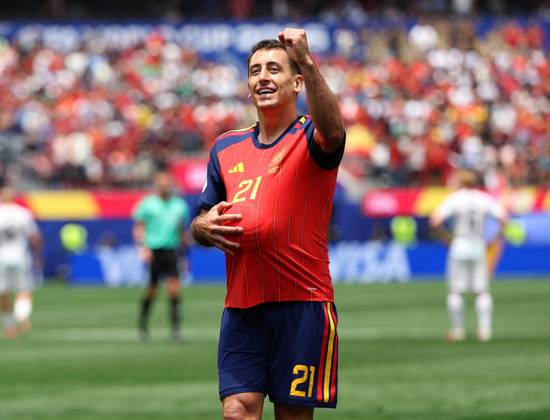 . - Spain v Austria, FIFA World Cup, WM, Weltmeisterschaft, Fussball 2026, Round Of 32, Los Angeles Stadium, Los Angeles, USA, 2nd July 2026. DC Photos Crystal Pix GOAL 1-0, Mikel Oyarzabal of Spain national team, Nationalteam goal celebration after scoring a goal to put Spain 1-0 ahead. - Spain v Austria, FIFA World Cup 2026, Round Of 32, Los Angeles Stadium, Los Angeles, USA, 2nd July 2026. DC Photos Crystal Pix Los Angeles Los Angeles Stadium United States Of America Copyright: xDCxPhotosx CP_Spain_Austria_020726_DC_15