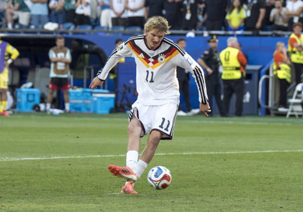Single image: Nick Woltemade, Germany, No. 11 during the penalty shootout in the 2026 FIFA World Cup match between Germany and Paraguay on June 29, 2026; 2026 FIFA World Cup Germany vs. Paraguay Round of 32 at Boston Stadium in Foxborough, Massachusetts, USA Copyright: HMBxMedia xMarcoxBader